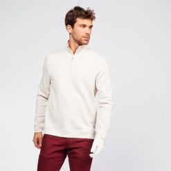 Bluza do golfa męska Inesis MW500. Brązowe bluzy rozpinane męskie INESIS, m, bez wzorów, z elastanu, klasyczne, bez ramiączek, bez kaptura. Za 149.99 zł.