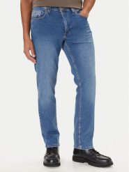 Mustang Jeansy Washington 1016814 Niebieski Straight Fit. Niebieskie jeansy męskie Mustang, bez wzorów, z bawełny. Za 319.99 zł.