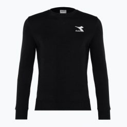 Bluza męska Diadora Sweatshirt Crew Core. Czarne bluzy nierozpinane męskie Diadora, m, bez wzorów, bez ramiączek, bez kaptura. Za 149.99 zł.