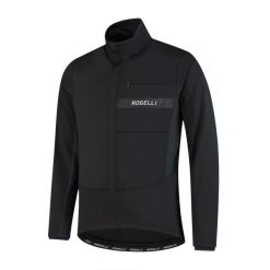 Softshellowa kurtka rowerowa męska Rogelli BARRIER. Czarne kurtki treningowe męskie Rogelli, l, bez wzorów, bez kaptura, rowerowe. W wyprzedaży za 210.00 zł.