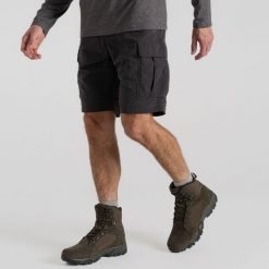 Spodenki turystyczne męskie Craghoppers NosiLife Cargo Short II. Szare szorty sportowe męskie Craghoppers, bez wzorów, sportowe. Za 367.35 zł.