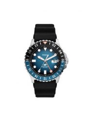 Fossil Zegarek Blue GMT FS6049 Czarny. Czarne, analogowe zegarki męskie Fossil. Za 539.99 zł.