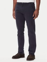 Wrangler Chinosy 112371030 Granatowy Slim Fit. Niebieskie eleganckie spodnie męskie Wrangler, bez wzorów, z bawełny. Za 319.99 zł.
