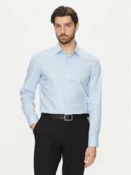 Michael Kors Koszula MK0DS01501 Błękitny Slim Fit. Niebieskie koszule męskie Michael Kors, m, bez wzorów, z bawełny, bez kołnierzyka, bez ramiączek. Za 259.99 zł.