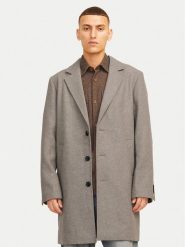 Jack & Jones Płaszcz wełniany Harris 12263845 Beżowy Regular Fit. Brązowe płaszcze męskie Jack & Jones, na zimę, m, bez wzorów, z syntetyku, bez kaptura. Za 449.99 zł.