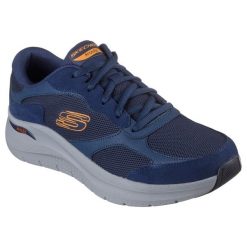 Buty Mężczyzna Skechers Arch Fit 2.0 niebieski. Niebieskie buty sportowe na co dzień męskie Skechers, m, bez wzorów, bez ramiączek, bez kaptura. W wyprzedaży za 375.50 zł.