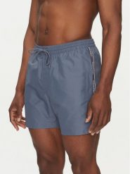 Calvin Klein Swimwear Szorty kąpielowe KM0KM01109 Niebieski Regular Fit. Niebieskie kąpielówki męskie Calvin Klein Swimwear, bez wzorów, z syntetyku. Za 169.99 zł.