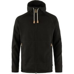 Bluza męska Fjällräven Övik Fleece Hoodie. Czarne bluzy nierozpinane męskie Fjällräven, m, bez wzorów, sportowe, bez ramiączek, bez kaptura. Za 679.99 zł.