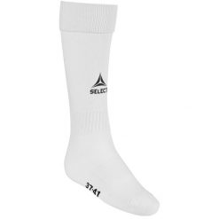 Getry Piłkarskie dla dorosłych Select Elite. Białe legginsy męskie Select, bez wzorów, do piłki nożnej. Za 46.99 zł.