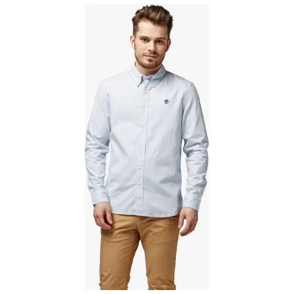 Timberland Koszula Ls Milford Checks Oxford Slim , niebieski, rozmiar L. Niebieskie koszule męskie Timberland, l, z aplikacjami, z bawełny, bez kołnierzyka, bez ramiączek. W wyprzedaży za 229.99 zł.