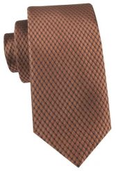 Krawat Męski - Angelo di Monti - Brązowy z Drobnym Wzorem. Brązowe krawaty i muchy męskie Angelo di Monti, bez wzorów, z tkaniny, eleganckie. Za 45.00 zł.