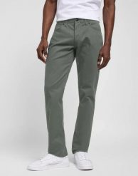 MESKIE SPODNIE MATERIALOWE LEE STRAIGHT FIT MVP OLIVE GROVE 112349250. Zielone spodnie na co dzień męskie Lee, bez wzorów, z materiału. Za 219.99 zł.