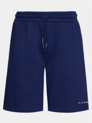 Richmond X Szorty sportowe Ceylan UMP24007BE Granatowy Regular Fit. Niebieskie szorty sportowe męskie Richmond X, bez wzorów, z bawełny, sportowe. Za 319.99 zł.