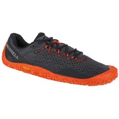 Buty do biegania męskie, Merrell Vapor Glove 6. Czarne buty do biegania męskie Merrell, bez wzorów, z gumy, bez zapięcia, do biegania. Za 584.00 zł.