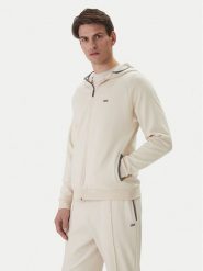 BOSS Bluza Sense 50557206 Beżowy Regular Fit. Brązowe bluzy rozpinane męskie Boss, m, bez wzorów, z bawełny, bez ramiączek, bez kaptura. Za 549.99 zł.