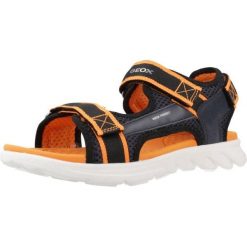 Sandały Geox J Sandal Airadyum B. Czarne buty zimowe męskie Geox, bez wzorów, z syntetyku, sportowe, bez obcasa, bez zapięcia. Za 201.99 zł.