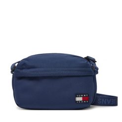 Saszetka nerka Tommy Jeans. Niebieskie saszetki męskie Tommy Jeans, bez wzorów, z jeansu, małe. Za 139.99 zł.
