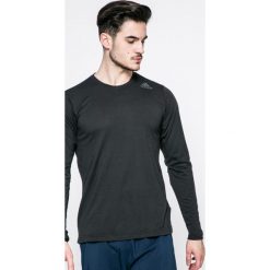 Adidas Performance - Longsleeve. Czarne koszulki męskie z długim rękawem adidas Performance, z dzianiny, z okrągłym kołnierzem, z długim rękawem. Za 129.90 zł.