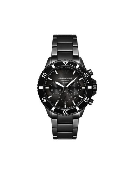 Emporio Armani Zegarek Ceramic AR70010 Czarny. Czarne, analogowe zegarki męskie Emporio Armani. Za 1,959.00 zł.