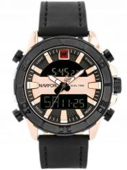 Zegarek Naviforce ZEGAREK MĘSKI NAVIFORCE - NF9114 - black/rosegold. Czarne zegarki męskie Naviforce. Za 240.24 zł.