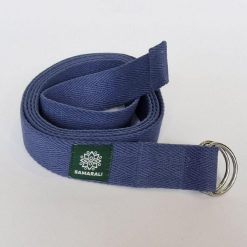Pasek do jogi z bawełny organicznej Samarali. Niebieskie paski męskie SAMARALI, bez wzorów, z bawełny, sportowe. Za 99.00 zł.