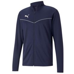 Bluza piłkarska męska Puma teamRISE Training Poly Jacket. Białe bluzy nierozpinane męskie Puma, m, bez wzorów, sportowe, bez ramiączek, bez kaptura. Za 268.60 zł.