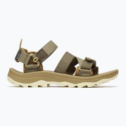 Sandały męskie Merrell Speed Fusion Sport RMX. Zielone buty zimowe męskie Merrell, bez wzorów, sportowe, bez obcasa, bez zapięcia. Za 309.99 zł.