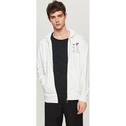 Rozpinana bluza z kapturem - Biały. Bluzy rozpinane męskie marki Reserved. Za 89.99 zł.