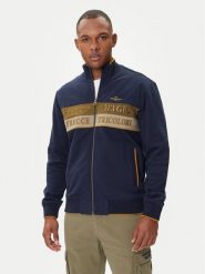 Aeronautica Militare Bluza 252FE2066UP00350 Granatowy Regular Fit. Niebieskie bluzy rozpinane męskie Aeronautica Militare, m, bez wzorów, z bawełny, bez ramiączek, bez kaptura. Za 999.99 zł.
