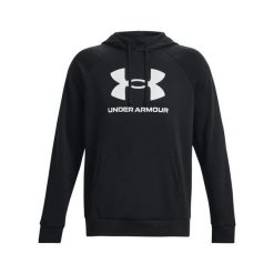 Bluza z kapturem Under Armour Rival Fleece Logo. Białe bluzy z kapturem męskie Under Armour, m, bez wzorów, z kapturem. Za 257.00 zł.