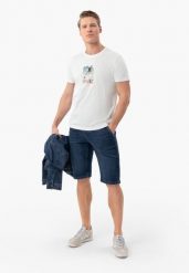 E-CARST. Niebieskie szorty męskie Volcano, bez wzorów, z dresówki, casualowe. Za 159.99 zł.