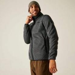 Polar męski rozsuwany Branleigh. Czarne bluzy z polaru męskie Regatta, m, bez wzorów, z dzianiny, sportowe, bez ramiączek, bez kaptura. W wyprzedaży za 306.50 zł.