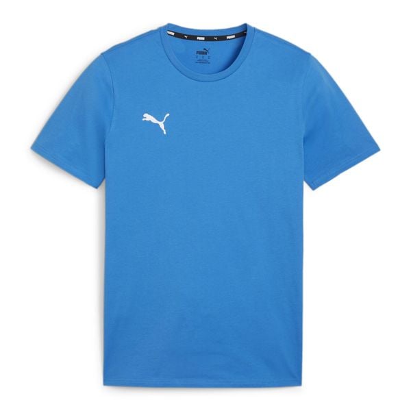 Koszulka sportowa męska Puma Team Goal. Niebieskie t-shirty sportowe męskie Puma, m, bez wzorów, z bawełny, sportowe, bez ramiączek. Za 75.00 zł.