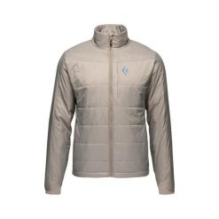 Kurtka puchowa Black Diamond Solution 2.0. Brązowe kurtki męskie Black Diamond, bez wzorów, z puchu, sportowe, bez ramiączek, bez kaptura. Za 851.50 zł.