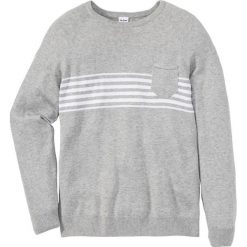 Sweter z kieszonką Regular Fit bonprix jasnoszary melanż. Swetry męskie marki bonprix. Za 59.99 zł.