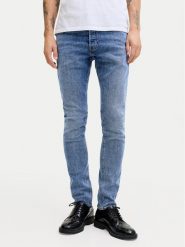 Jack & Jones Jeansy Glenn 12289499 Niebieski Slim Fit. Niebieskie jeansy męskie Jack & Jones, bez wzorów, z bawełny. Za 179.99 zł.