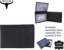Buffalo Wild Mały, Skórzany Portfel Męski Bez Zapięcia. Portfele męskie BUFFALO WILD, bez wzorów. Za 90.98 zł.