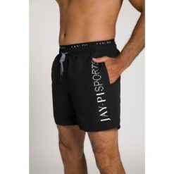 Męska Spodenki kąpielowe moda plażowa elastyczny pas. Czarne kąpielówki męskie JAY-PI, m, bez wzorów, z materiału. Za 195.99 zł.