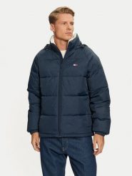 Tommy Jeans Kurtka zimowa DM0DM20003 Granatowy Relaxed Fit. Niebieskie kurtki męskie Tommy Jeans, na zimę, l, bez wzorów, z jeansu, bez ramiączek, bez kaptura. Za 949.99 zł.