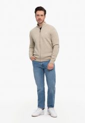 Rozpinany sweter S-NATAN. Kardigany męskie Volcano, m, bez wzorów, z bawełny, bez ramiączek. Za 209.99 zł.