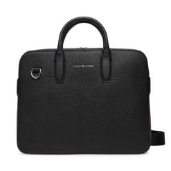 Torba na laptopa Tommy Hilfiger. Czarne torby na laptopa męskie Tommy Hilfiger, bez wzorów, małe. Za 779.99 zł.