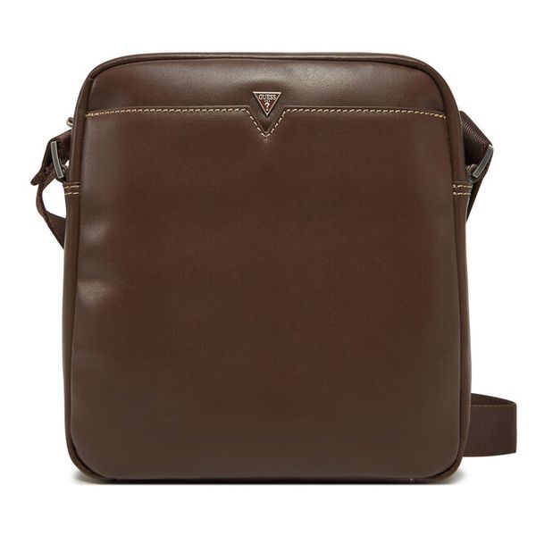 Saszetka Guess. Brązowe saszetki męskie Guess, z aplikacjami, małe. Za 479.99 zł.