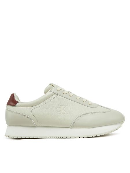 Calvin Klein Jeans Sneakersy Runner Laceup Tc YM0YM01187 Beżowy. Brązowe buty sportowe na co dzień męskie Calvin Klein Jeans, m, bez wzorów, z jeansu, bez ramiączek, bez kaptura. Za 249.99 zł.