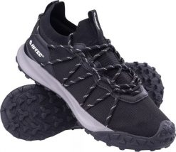 Buty trekkingowe męskie Hi-Tec Stricko czarne r. 45. Czarne buty trekkingowe męskie Hi-tec, bez wzorów, bez zapięcia. Za 158.97 zł.