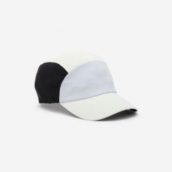 Czapka z daszkiem fitness. Białe czapki męskie DOMYOS, bez wzorów, z elastanu, sportowe. Za 44.99 zł.