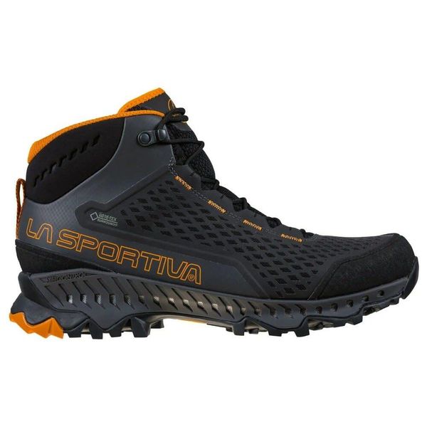 Buty turystyczne męskie La Sportiva Stream GTX. Brązowe buty trekkingowe męskie La Sportiva, bez wzorów, bez zapięcia, trekkingowe. Za 923.99 zł.