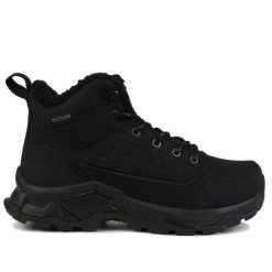 Buty męskie trekkingowe DK VIRAL. Czarne buty trekkingowe męskie DK, na zimę, bez wzorów, bez zapięcia. W wyprzedaży za 189.00 zł.