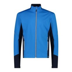 Kurtka CMP. Niebieskie kurtki męskie CMP, na zimę, bez wzorów, z softshellu, bez kaptura, trekkingowe. W wyprzedaży za 319.95 zł.