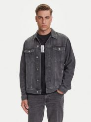 Karl Lagerfeld Jeans Kurtka jeansowa A3M14062 Szary Regular Fit. Szare kurtki męskie Karl Lagerfeld Jeans, m, bez wzorów, z bawełny, bez ramiączek, bez kaptura. Za 599.99 zł.