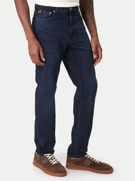Tommy Hilfiger Jeansy Bleecker MW0MW41906 Granatowy Slim Fit. Niebieskie jeansy męskie Tommy Hilfiger, bez wzorów, z bawełny. Za 449.99 zł.
